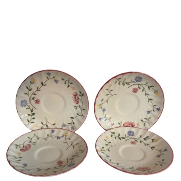 Johnson Brothers Summer Chintz Floral Teacups & Saucers 8 Pc. Set - Picture 4 of 5